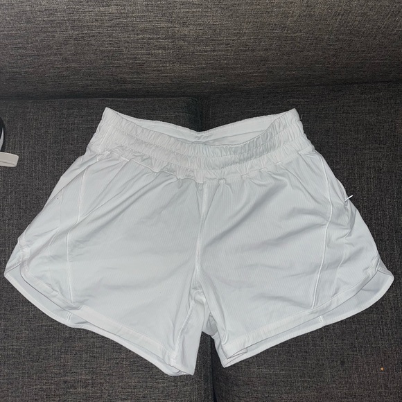 Lululemon White Athletic Shorts - Picture 2 of 3